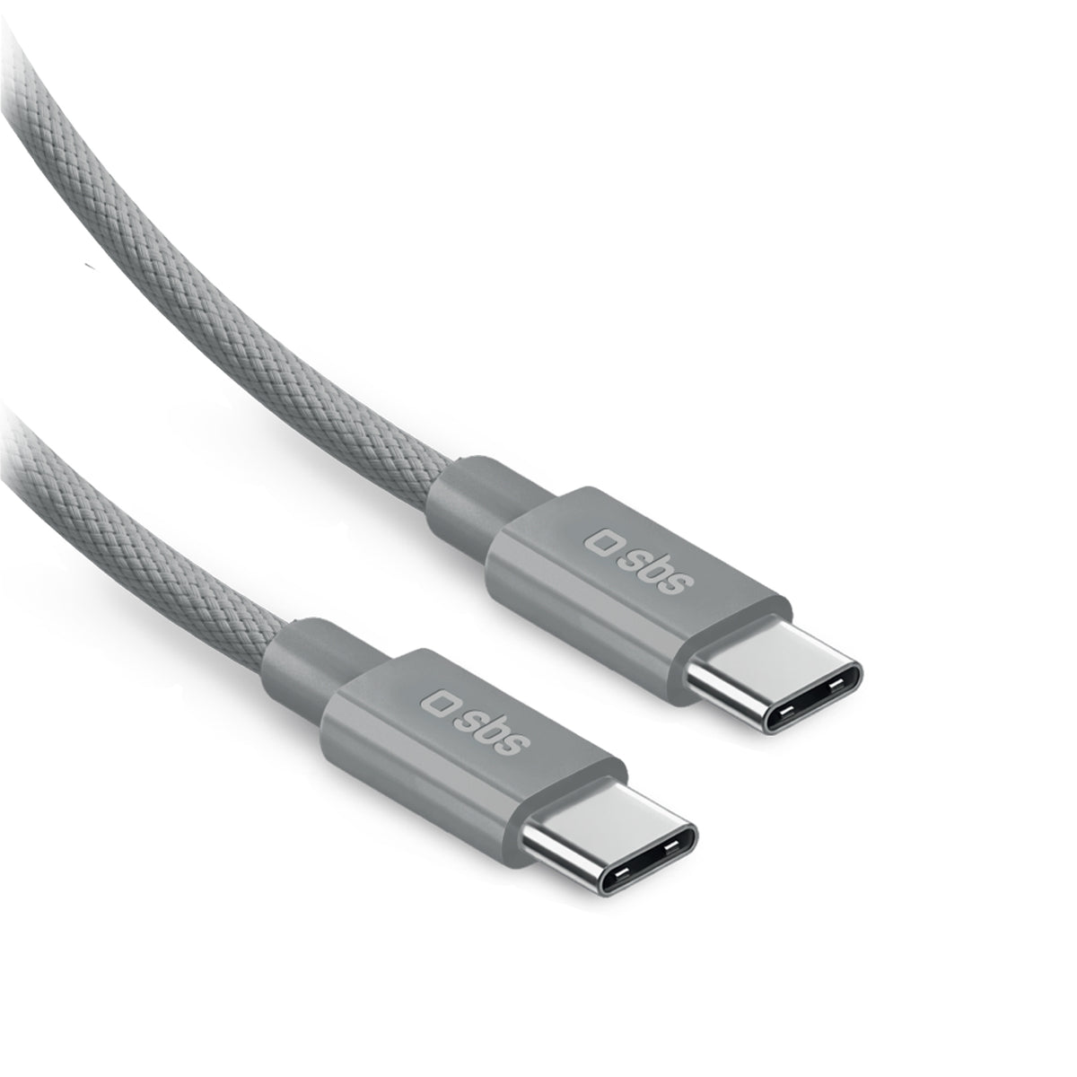 Lade- und Datenkabel für Laptop, USB-C 2.0 100W, 2 Meter aus geflochtenem Nylon