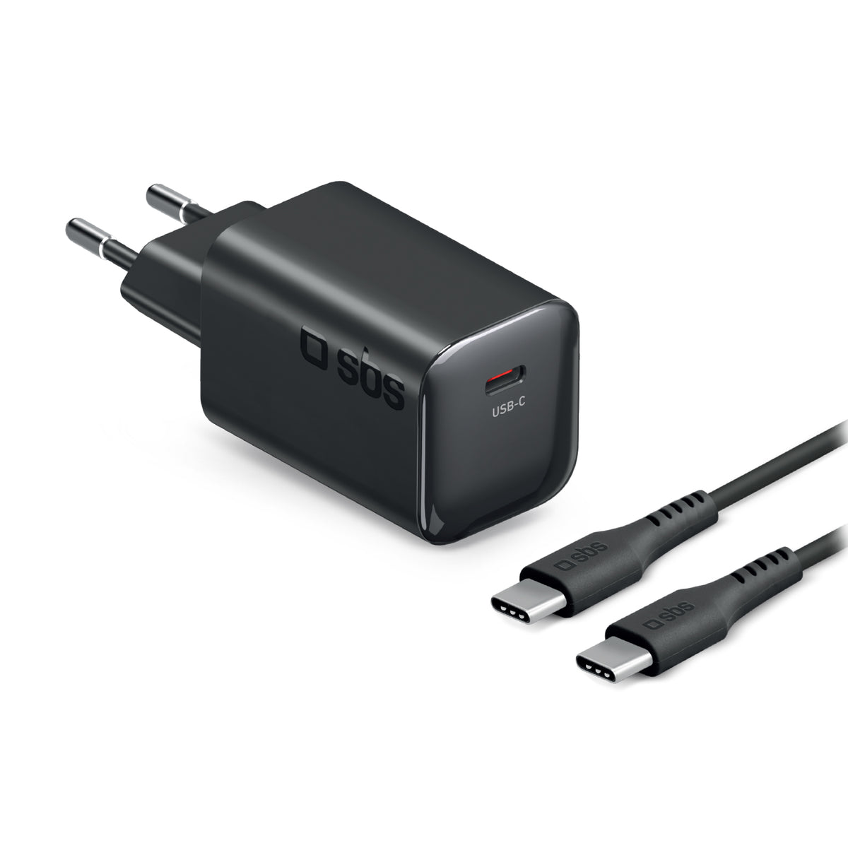 Charging kit for laptops, smartphones and tablets with 65W Power Delivery wall charger and 2 m USB-C cable