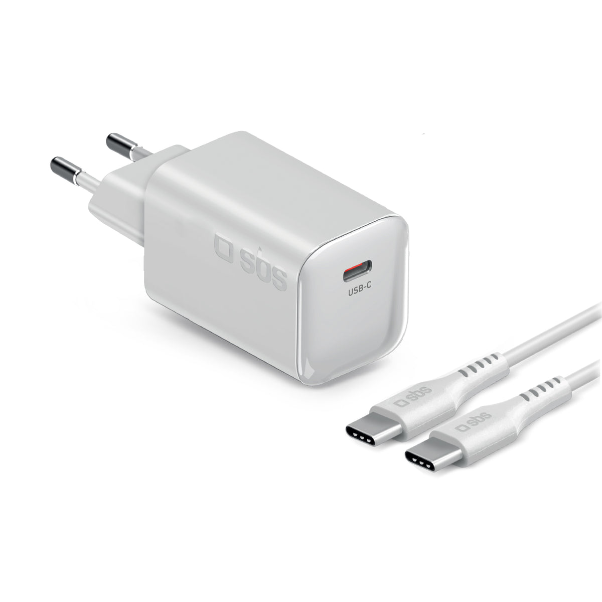 Kit cargador de pared 70W Power Delivery GaN con cable USB-C de 2 m, ideal para MacBook