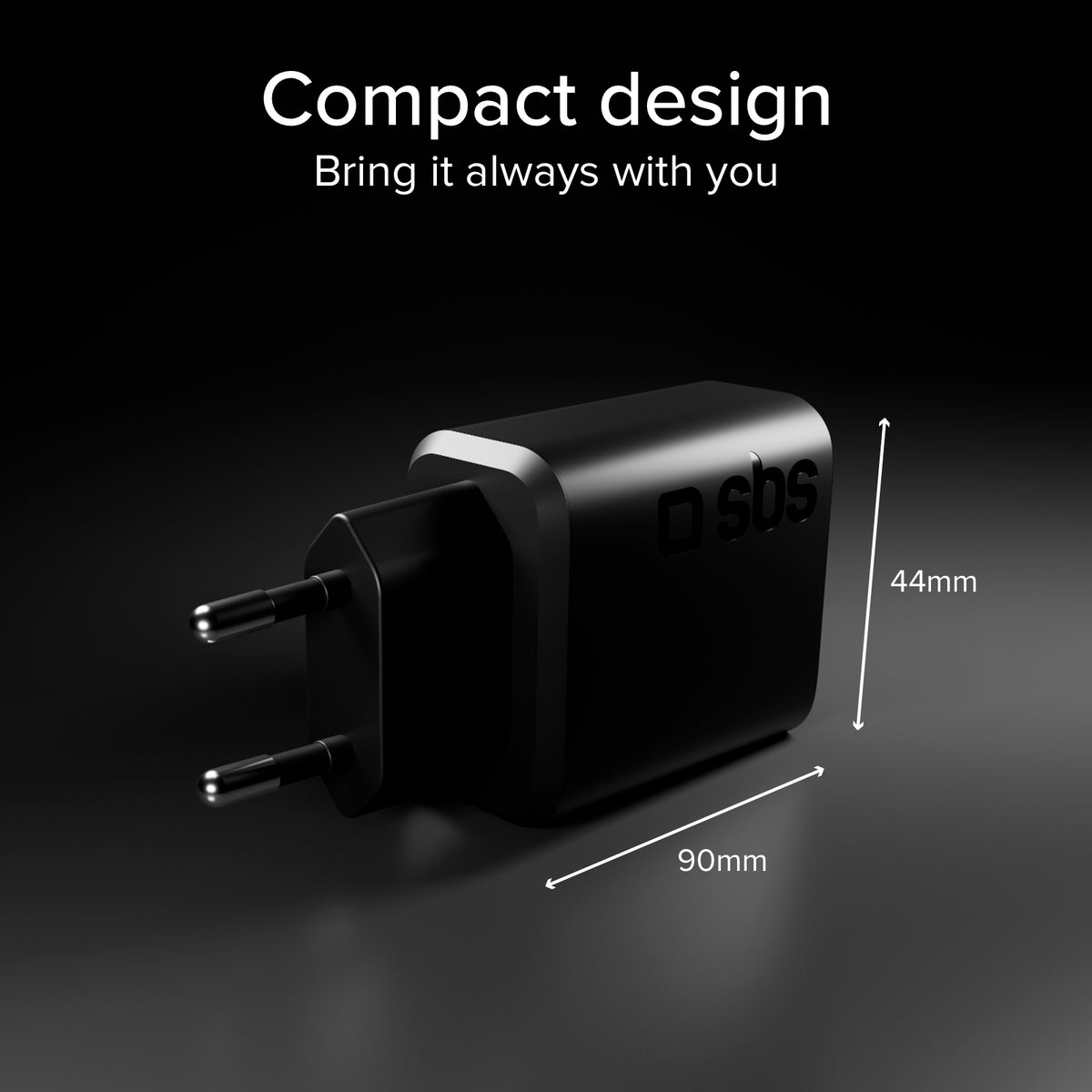 Kit charge 45W PD avec câble USB‑C 2 m