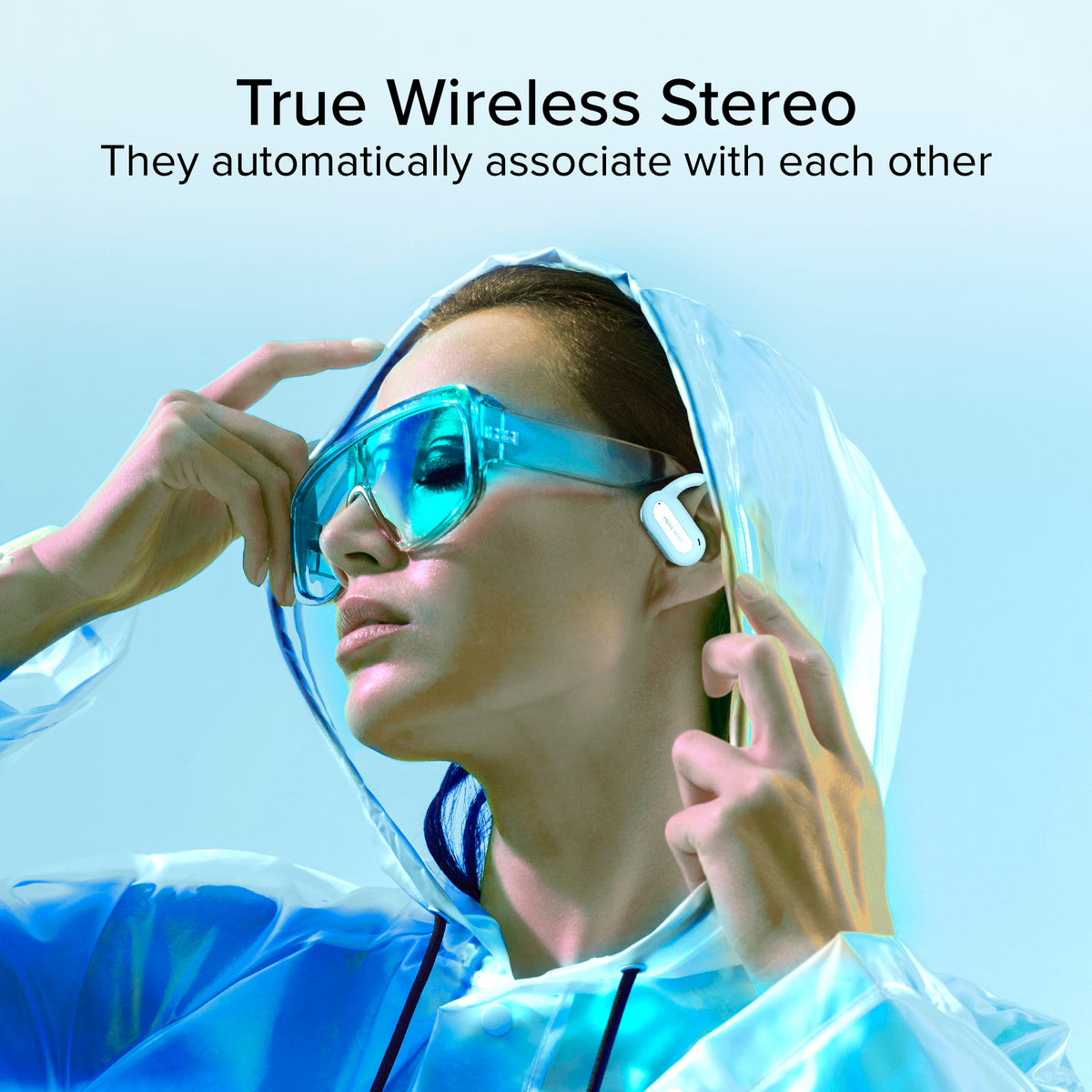 Auriculares OWS con arcos tipo diadema integrados