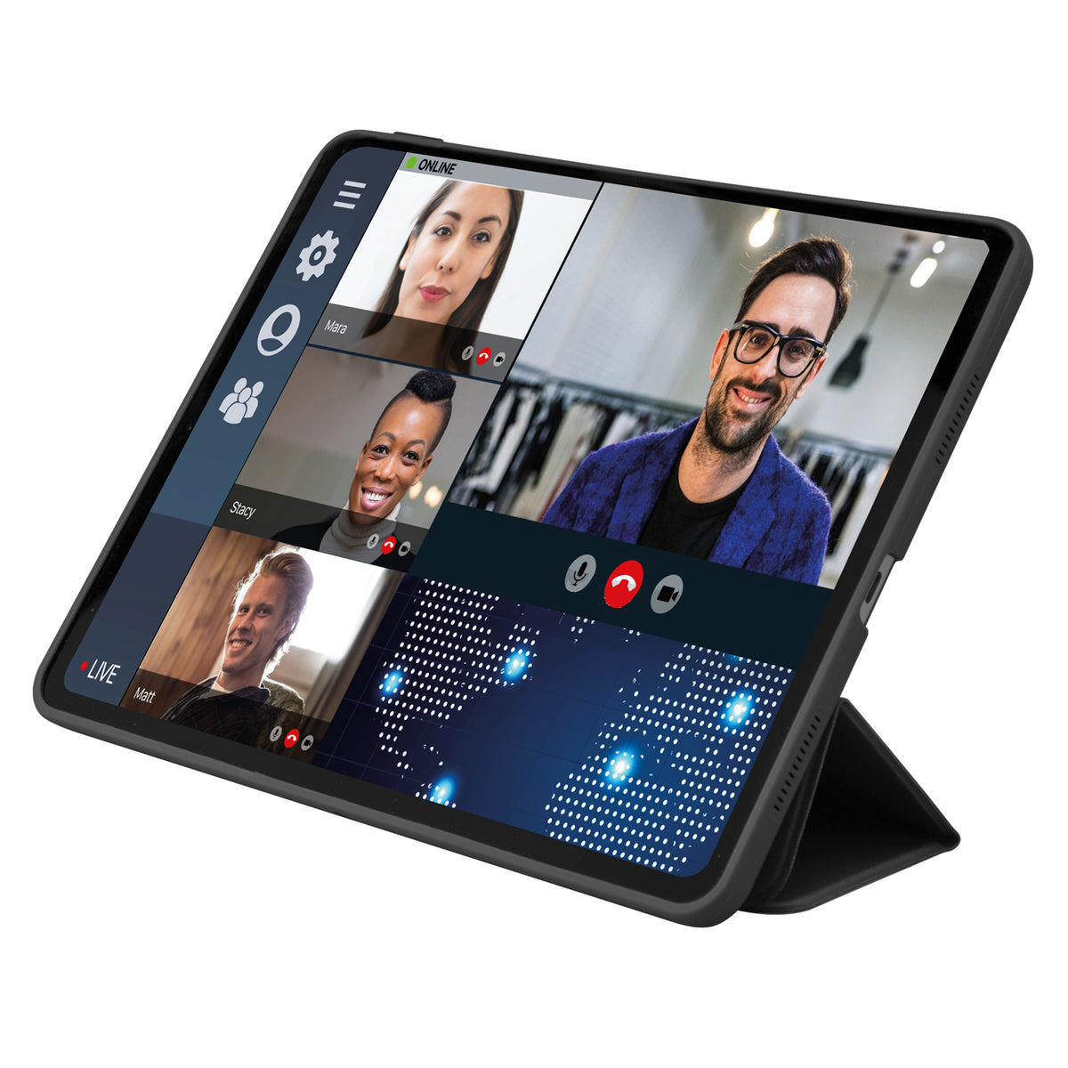Book Case Pro with Stand for iPad Pro 12" 2021/12.9" 2022