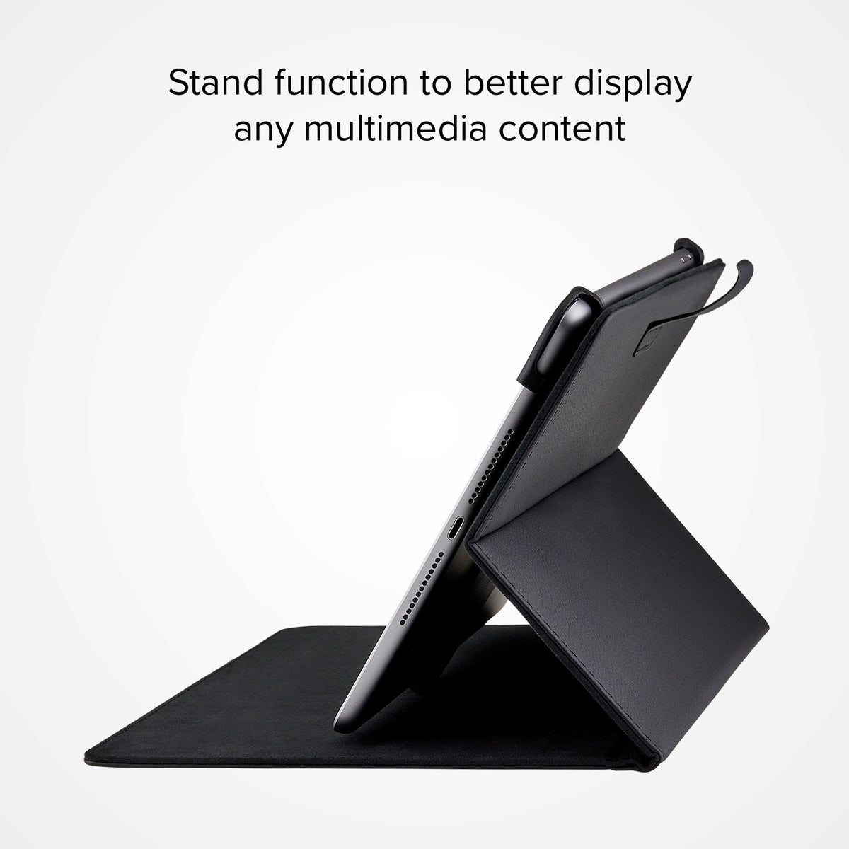 All-purpose book case with stand for tablet from 9" to 11"