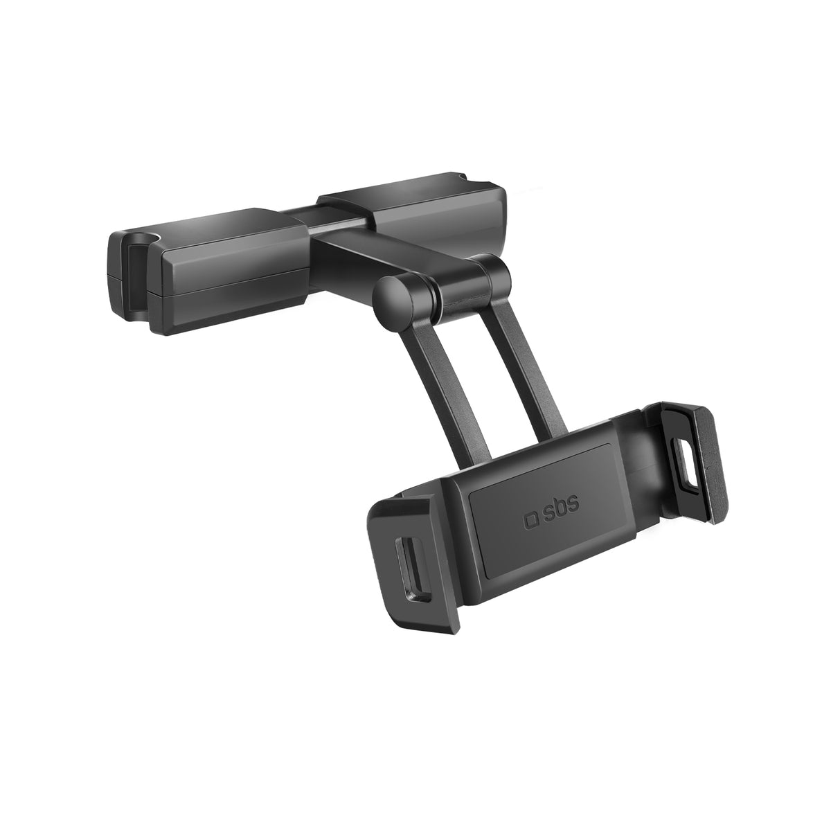 Extendable headrest mount for smartphones and tablets up to 12.3"