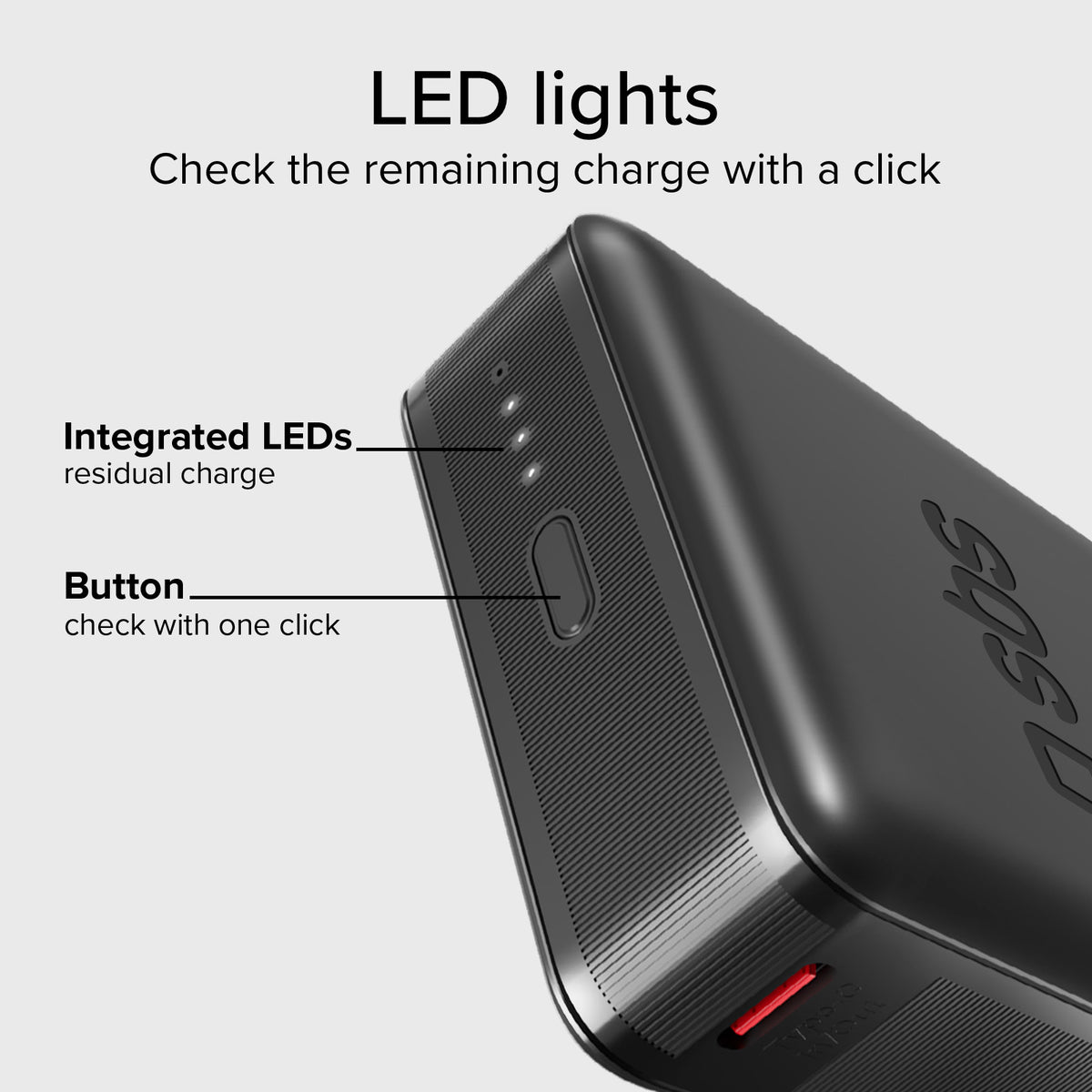 Powerbank mit 10 000 mAh mit Power-Delivery-Technologie