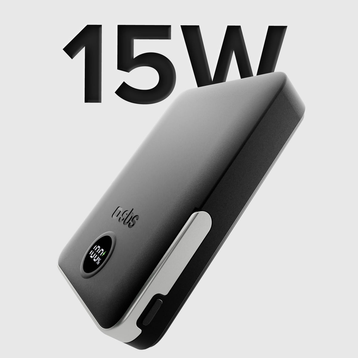Wireless Power Bank 10,000 mAh with Stand and LCD