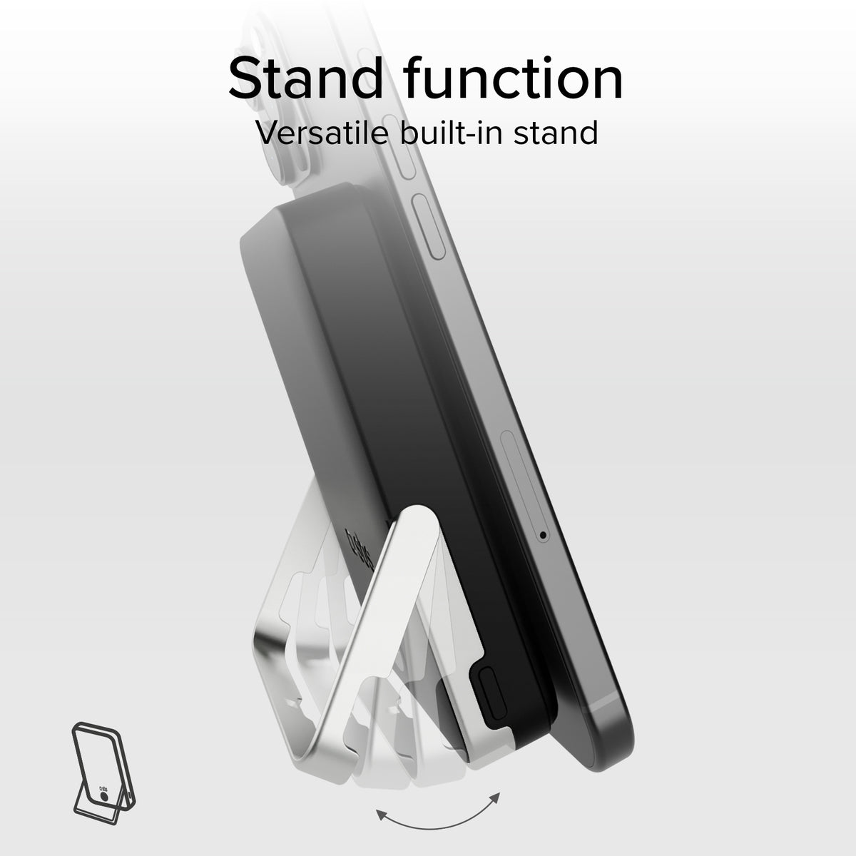 Wireless Power Bank 10,000 mAh with Stand and LCD