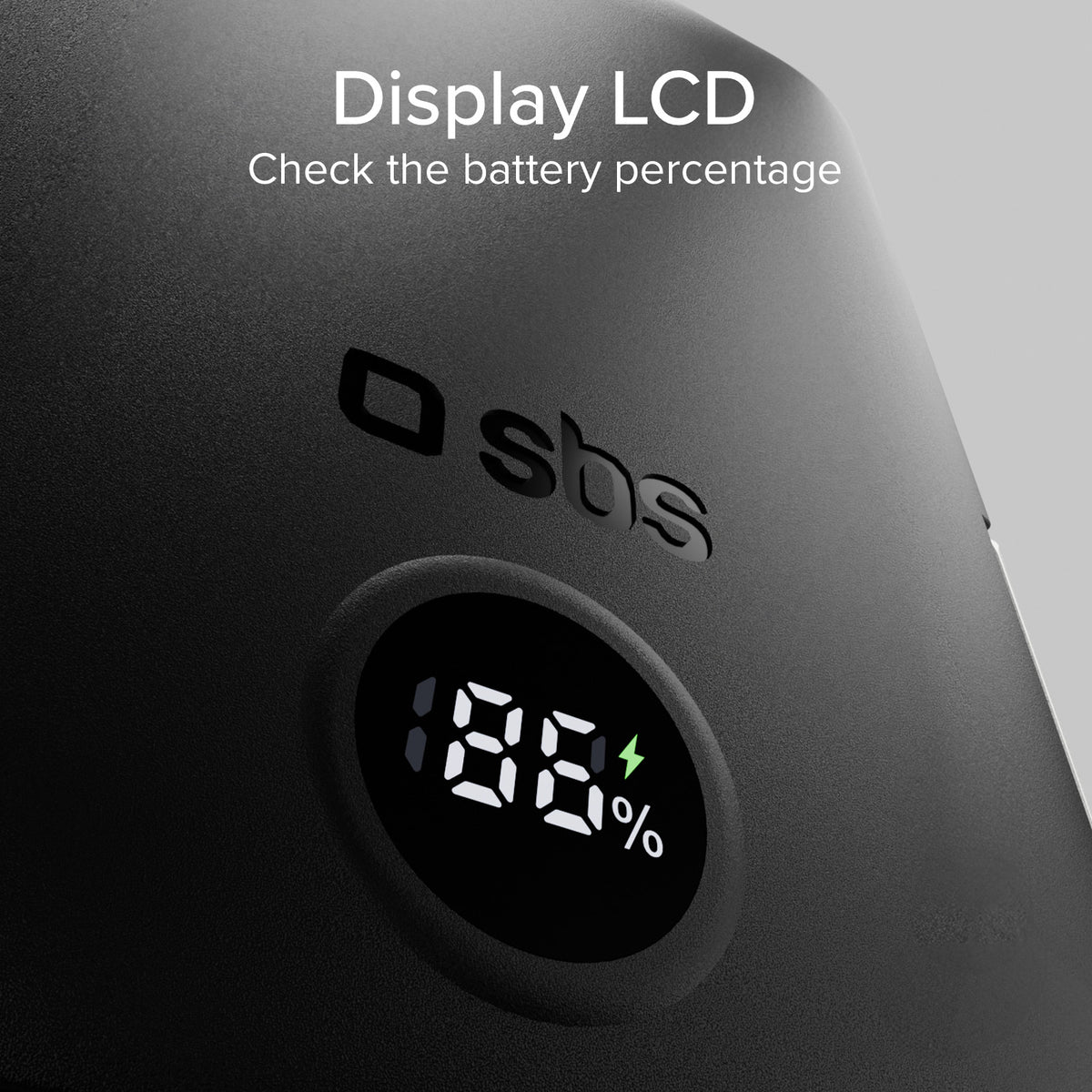 Wireless Power Bank 10,000 mAh with Stand and LCD