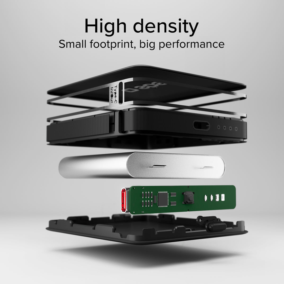 5000-mAh-Powerbank von hoher Dichte