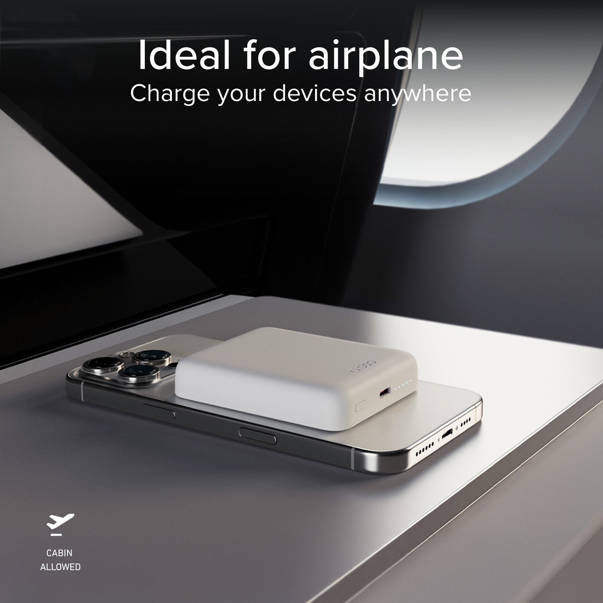 Ultrakompakte kabellose Powerbank mit 5000 mAh