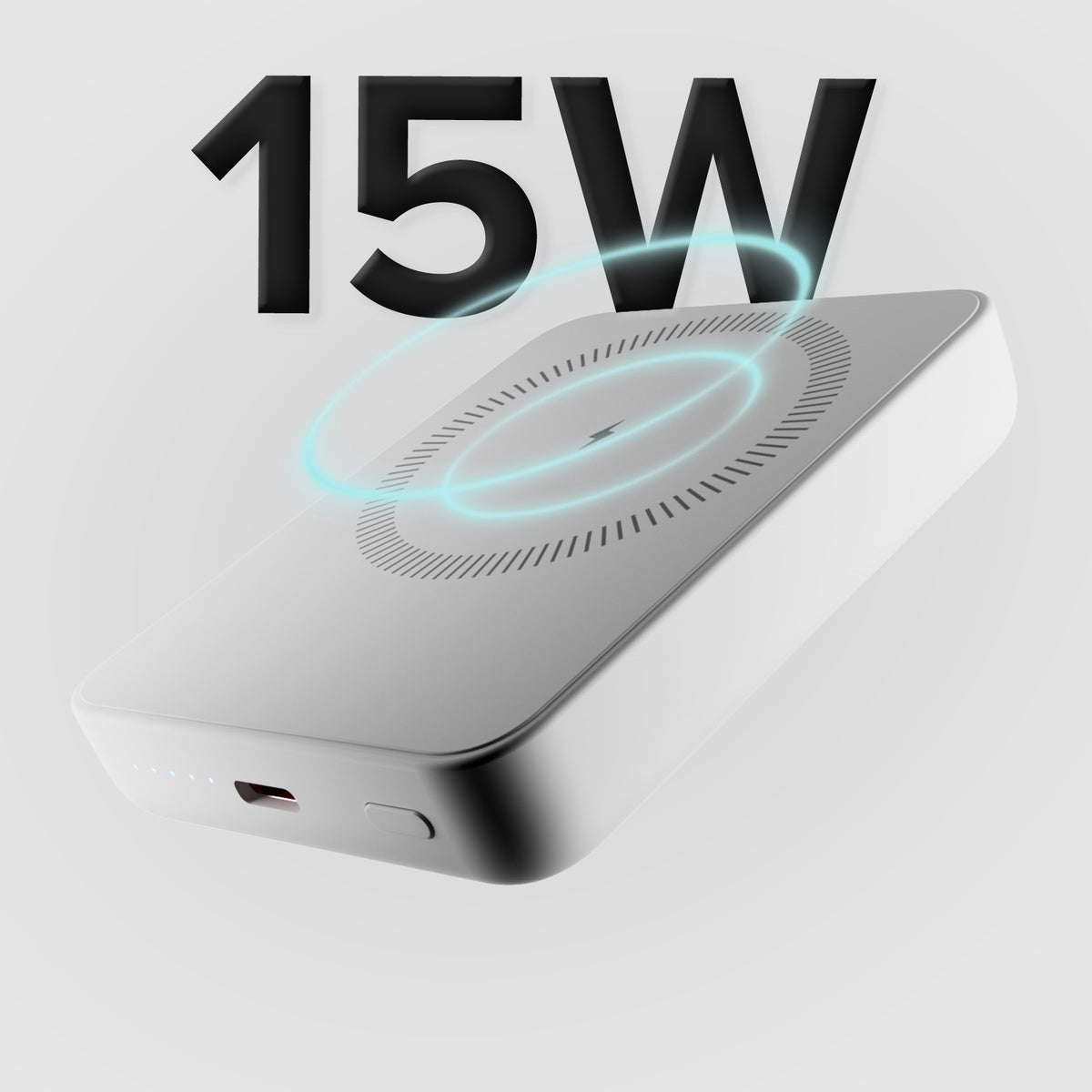 Ultrakompakte kabellose Powerbank mit 5000 mAh