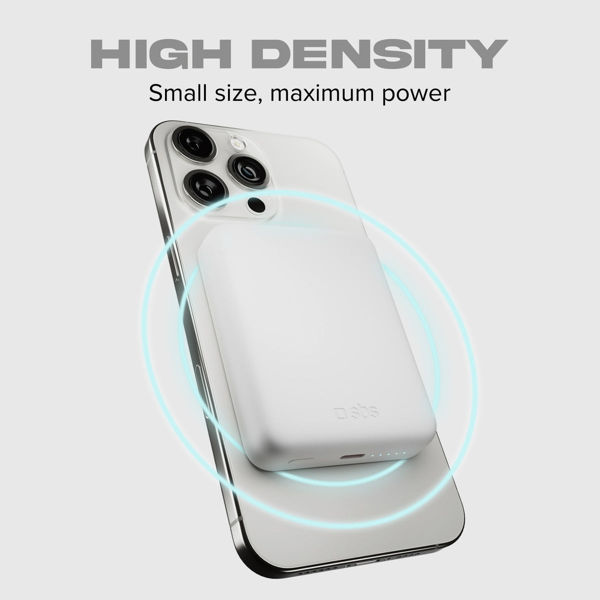 Ultrakompakte kabellose Powerbank mit 5000 mAh