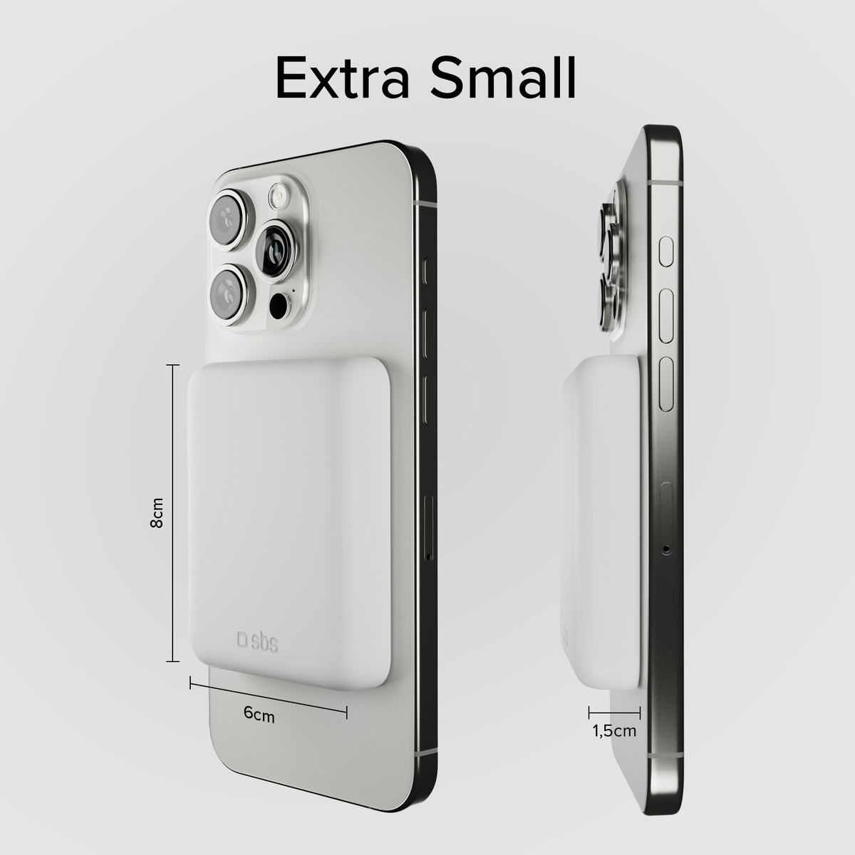 Ultrakompakte kabellose Powerbank mit 5000 mAh