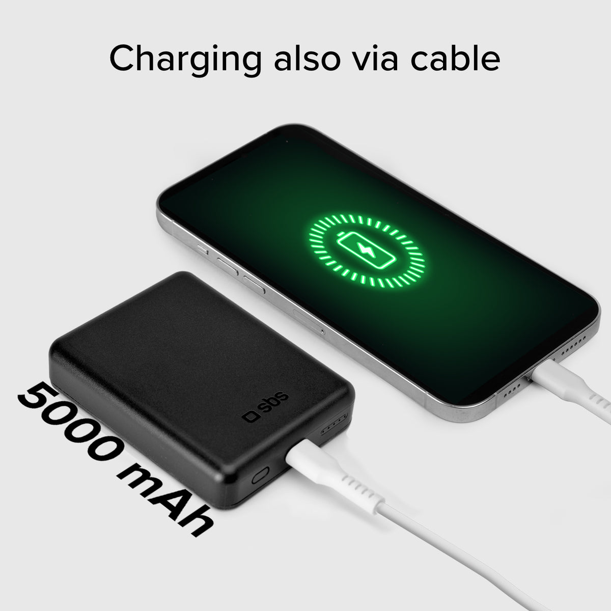 5000 mAh kabellose magnetische Powerbank