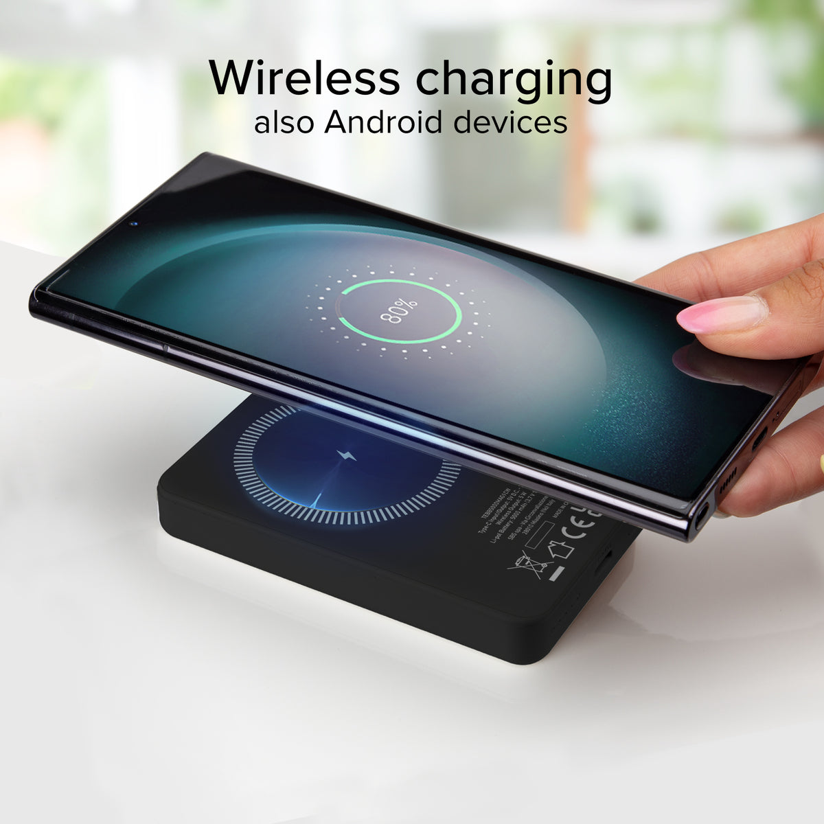 5000 mAh kabellose magnetische Powerbank