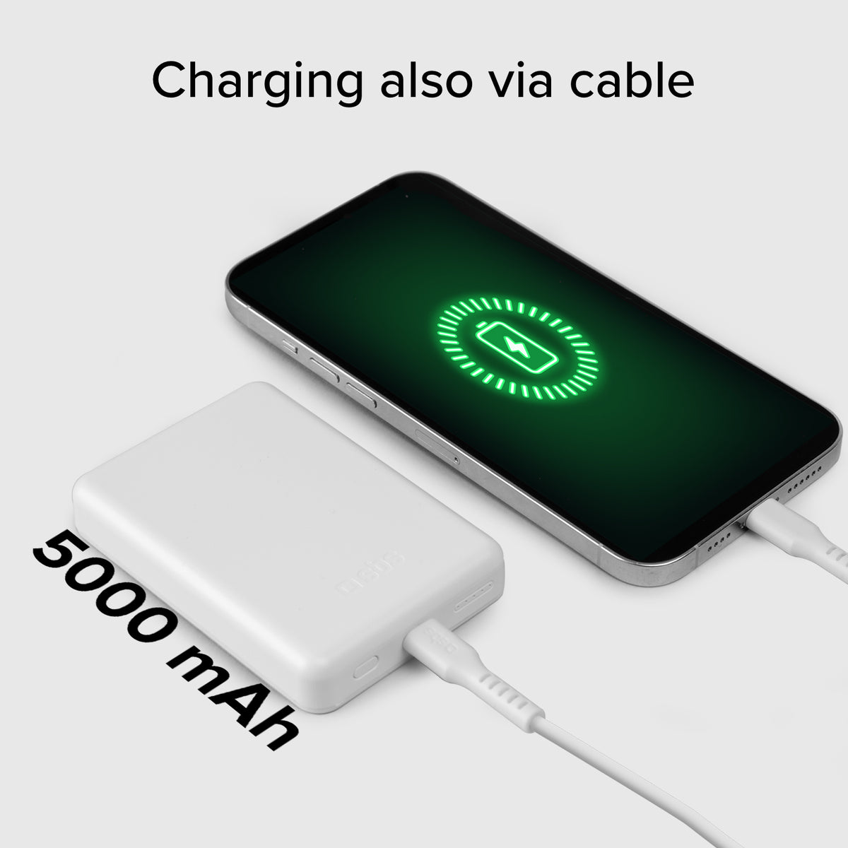 5000 mAh kabellose magnetische Powerbank