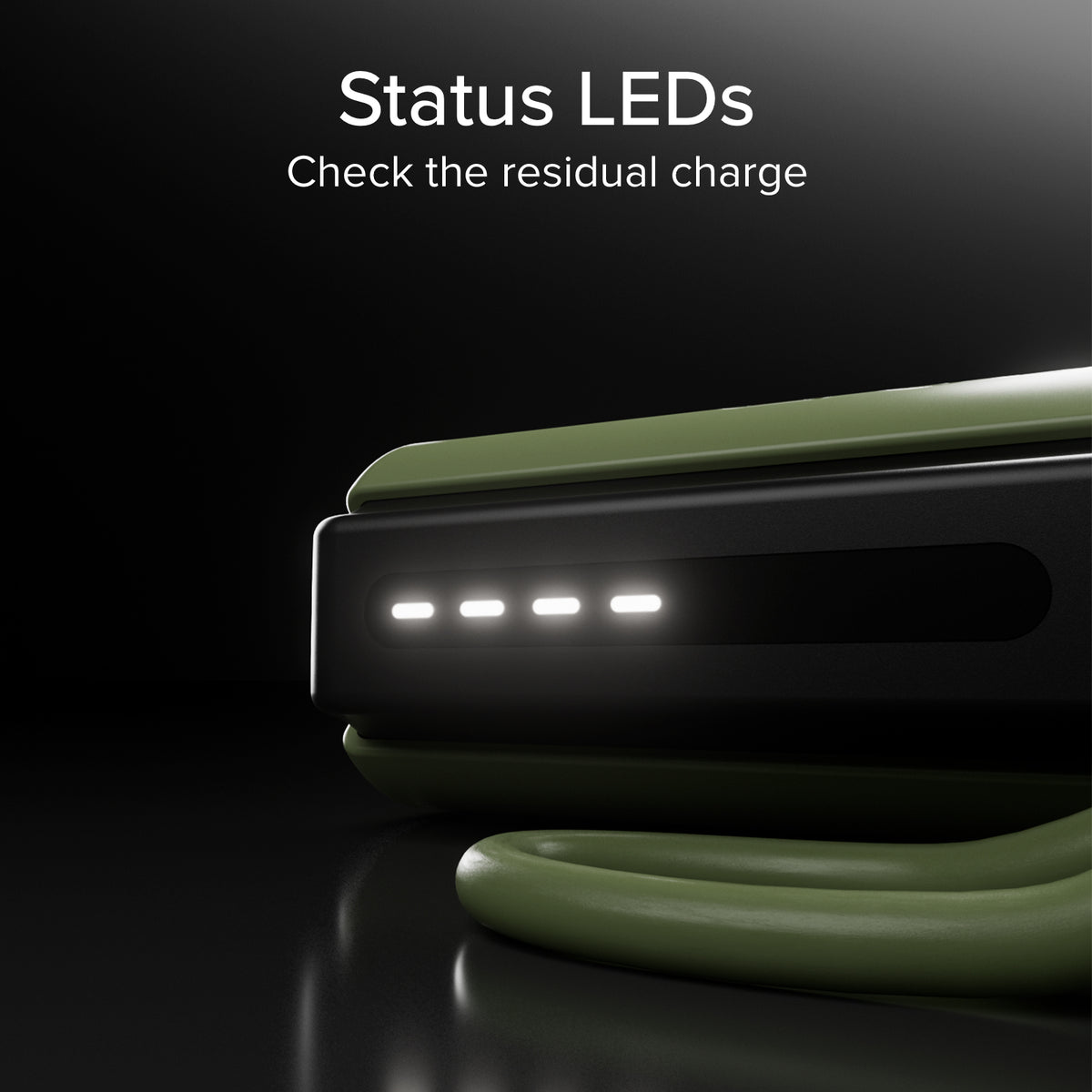 Kompakte 5000mAh Powerbank mit LED-Taschenlampe, 10W USB-C Anschluss, USB-C Kabel inklusive, ideal für Outdoor und Camping