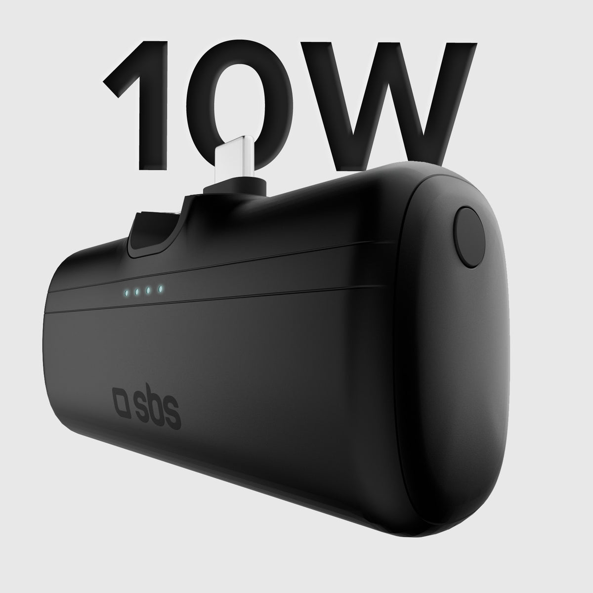 5000 mAh powerbank with stand function and integrated cable