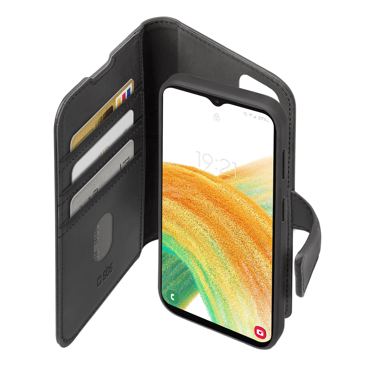 Étui portefeuille avec coque amovible pour Samsung A13 4G