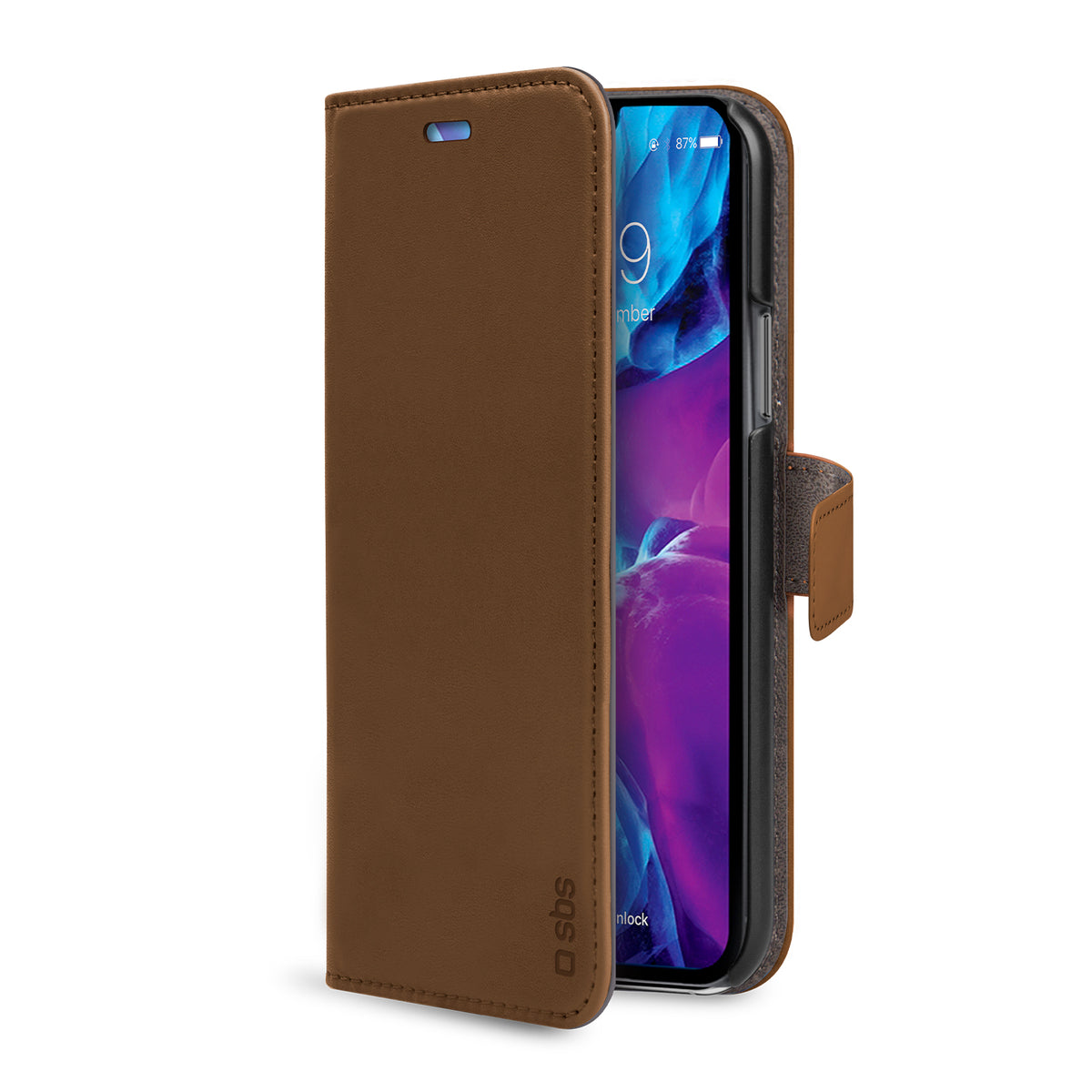 Book Case Wallet für iPhone 12 Mini mit Standfunktion