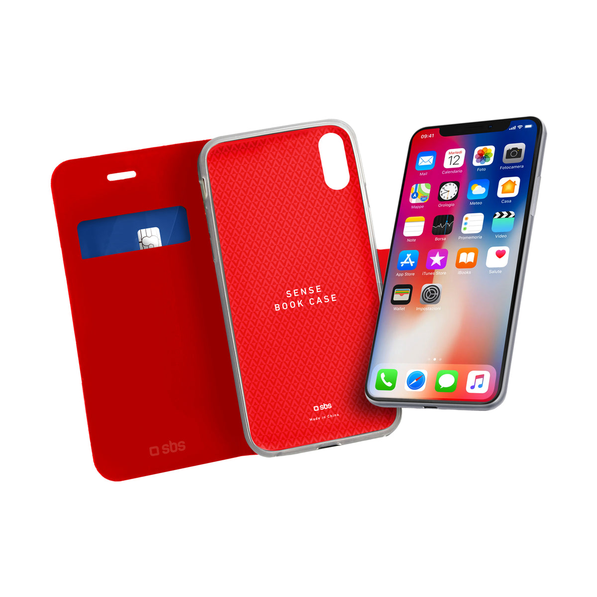 Handyhülle Book Sense für iPhone XS/X