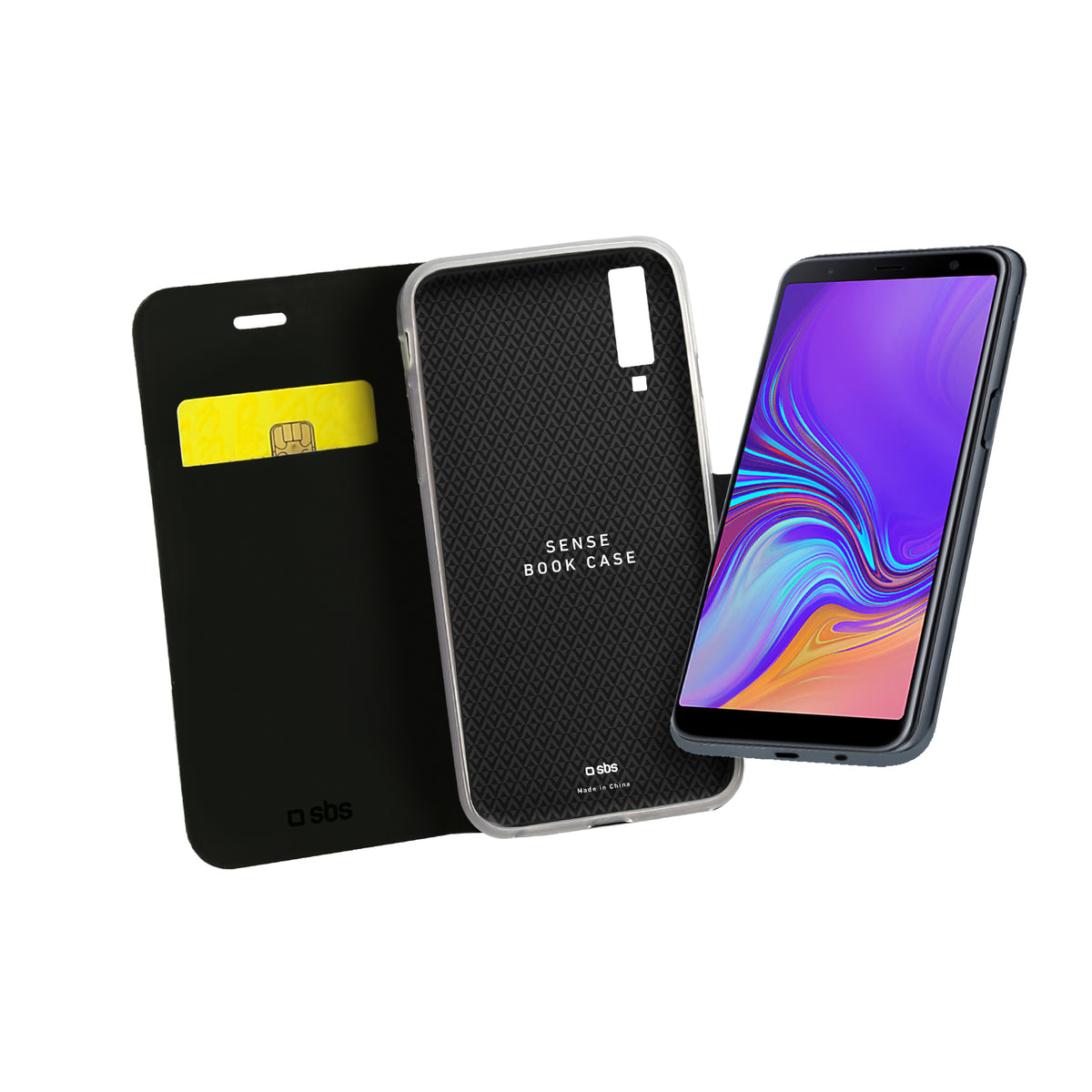 Handyhülle Book Sense für Samsung Galaxy A7 2018