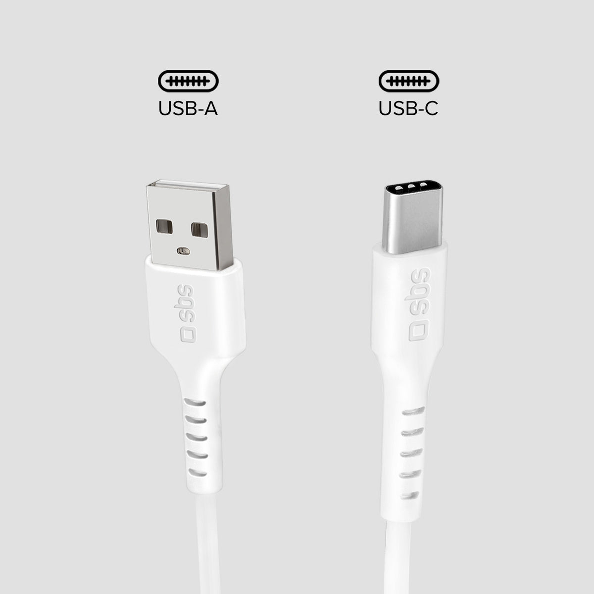 Daten- und Ladekabel USB-A auf USB-C mit 1 Meter Länge