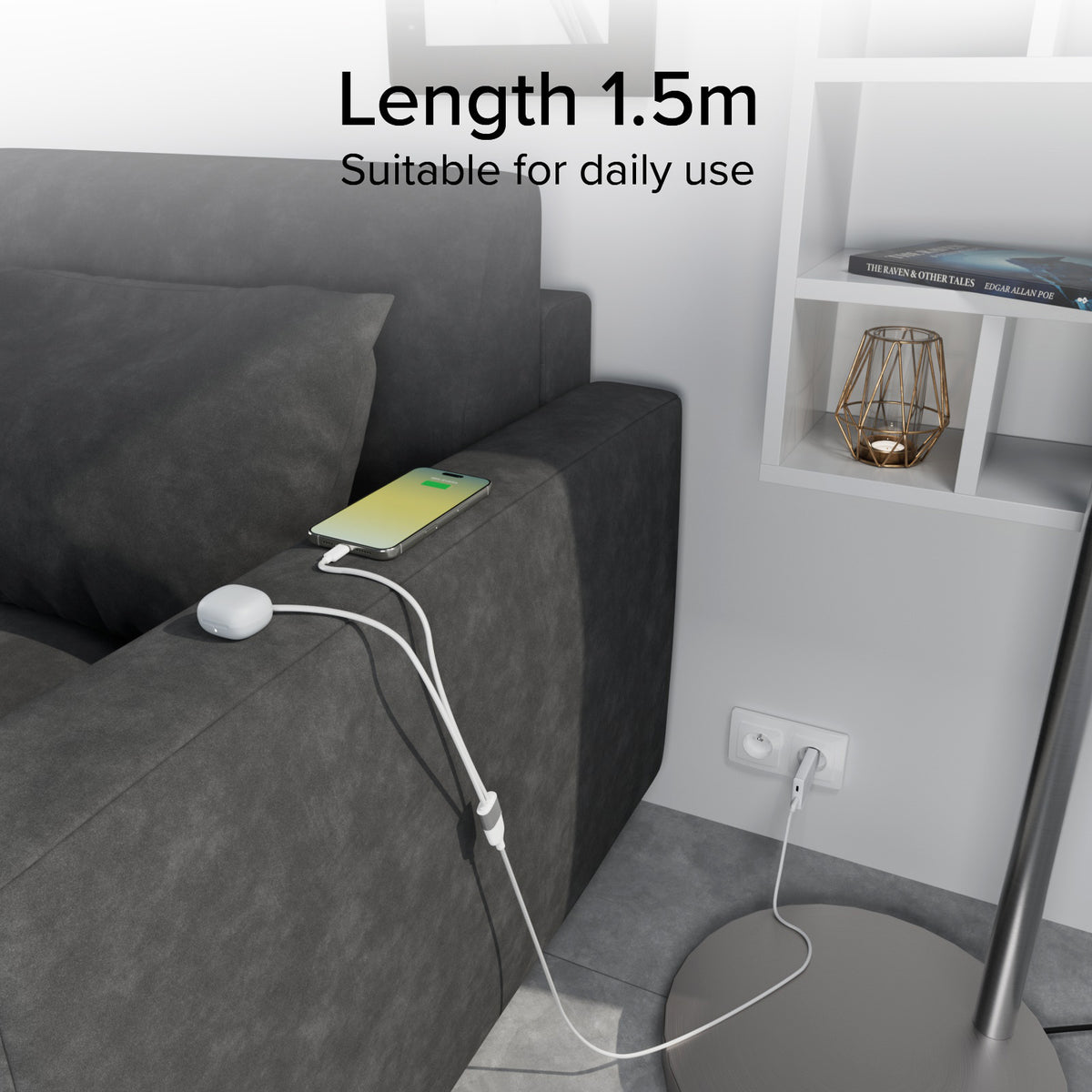 USB Type-C splitter with dual USB-C output 60W