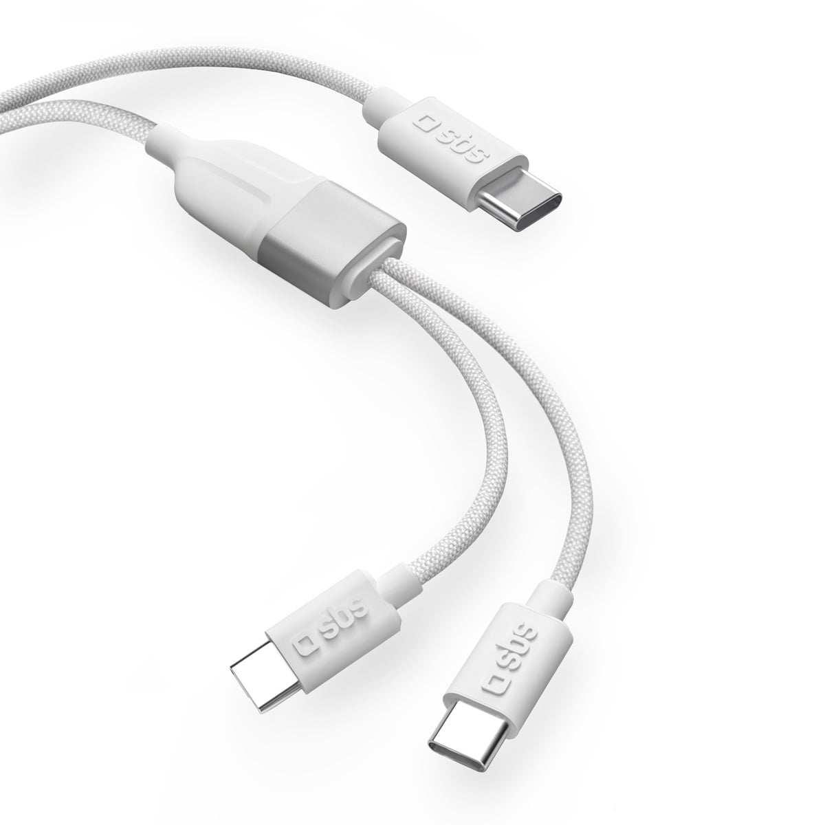 USB Type-C splitter with dual USB-C output 60W