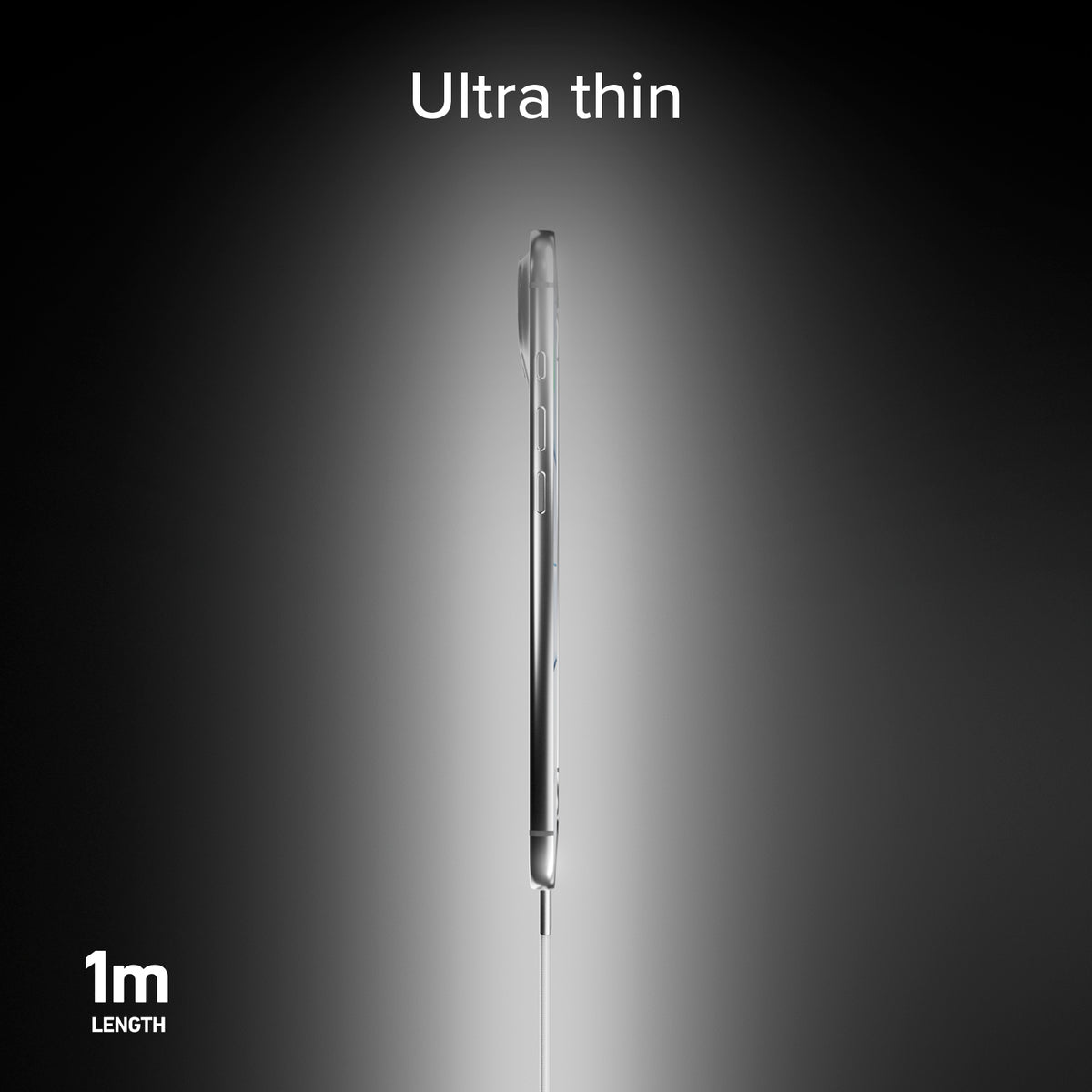 Schlankes Lade- und Datenkabel mit USB-C-2.0-Steckern, 1m