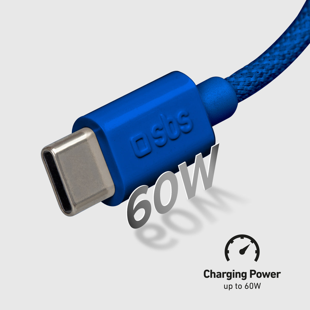 USB-C - USB-C-Textilkabel mit Kabelhalter, 1,5 Meter