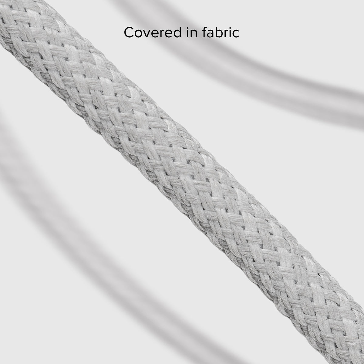 USB-C - USB-C-Textilkabel mit Kabelhalter, 1,5 Meter