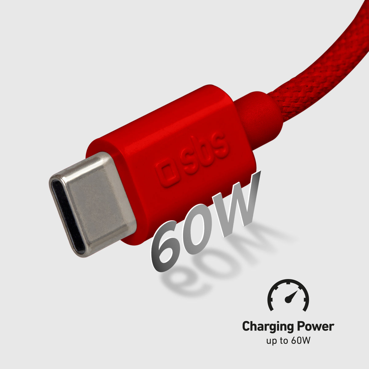 USB-C - USB-C-Textilkabel mit Kabelhalter, 1,5 Meter