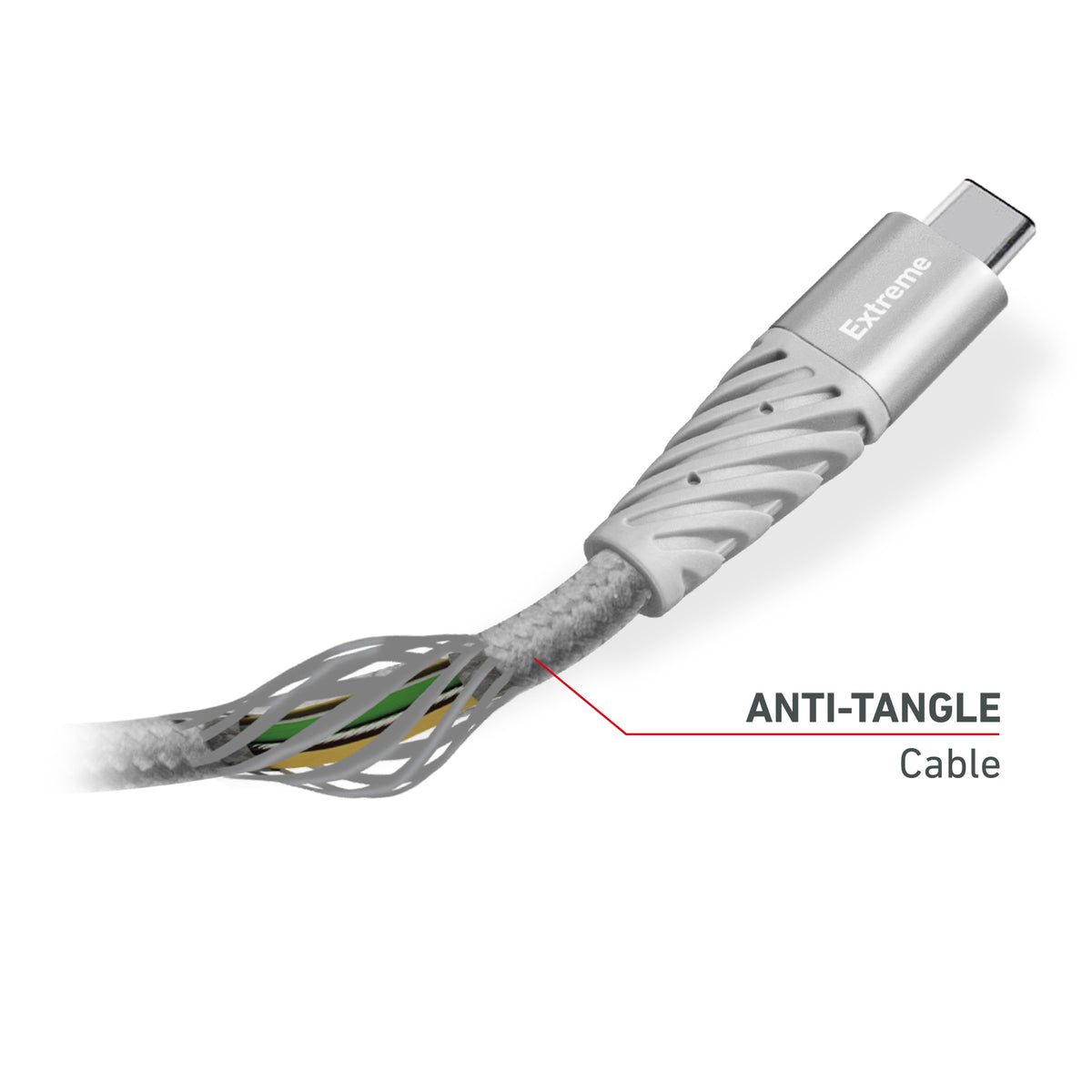Cable USB – USB-C en fibra aramida
