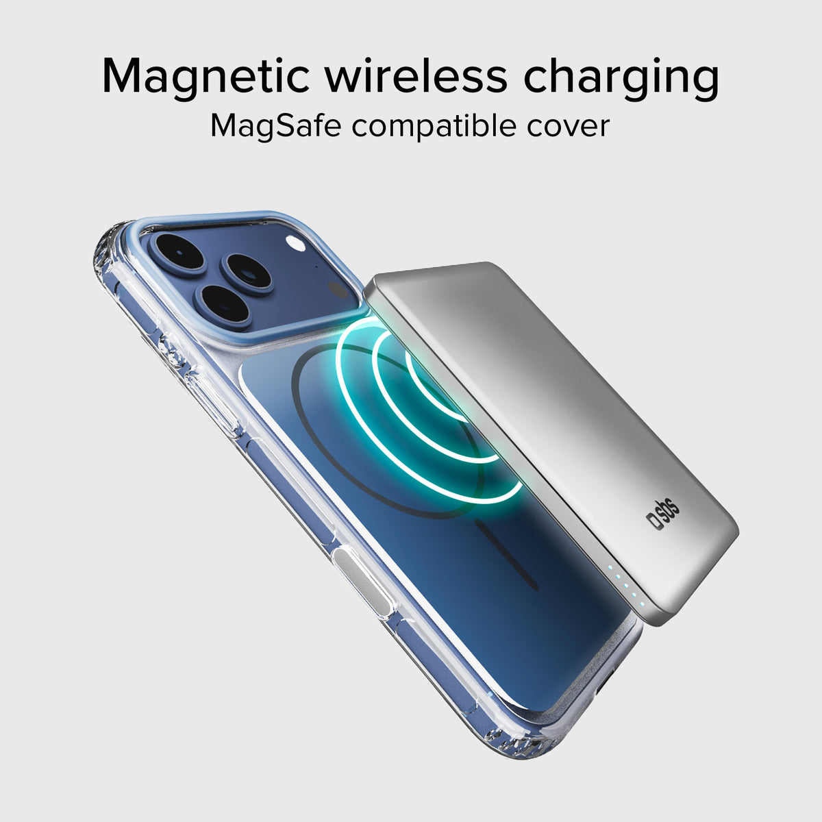 Cover magnetica compatibile con MagSafe con angoli antiurto per iPhone 17 Pro