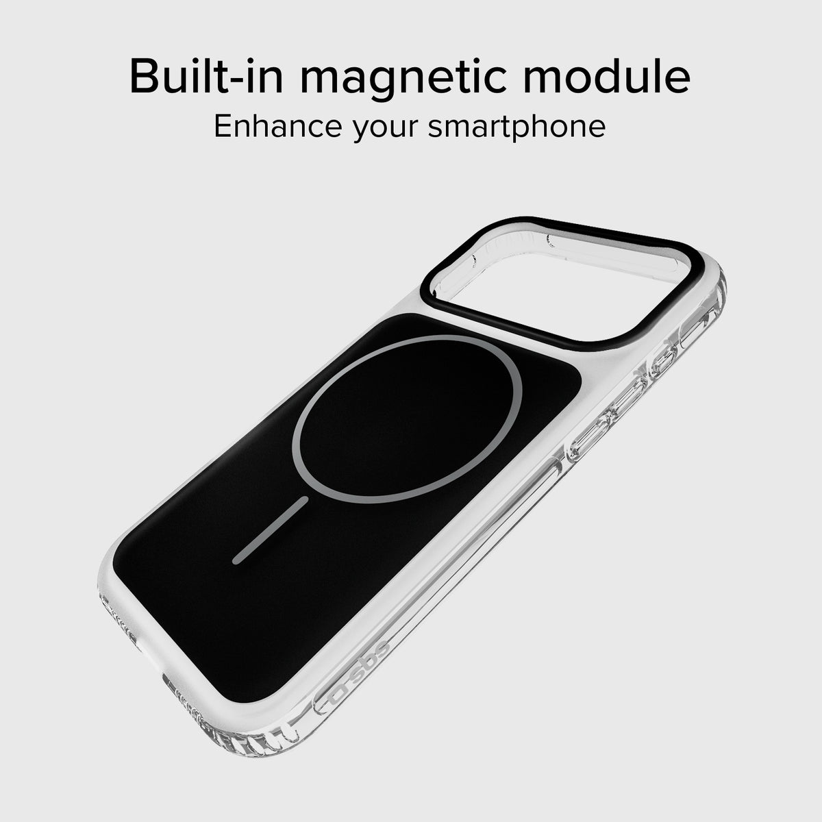 Cover magnetica compatibile con MagSafe con angoli antiurto per iPhone 17 Pro