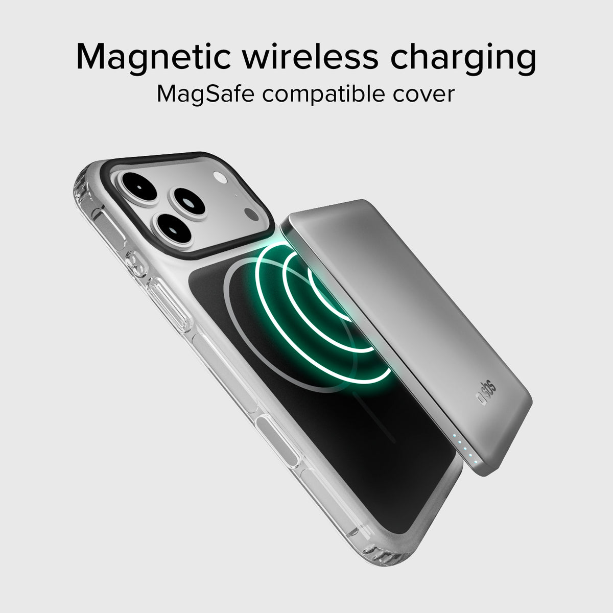 Cover magnetica compatibile con MagSafe con angoli antiurto per iPhone 17 Pro
