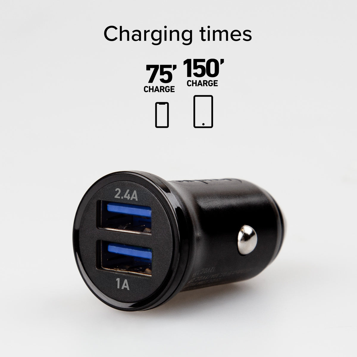 Ladegerät fürs Auto mit zwei USB-Ausgängen