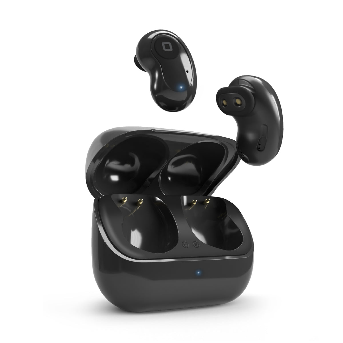 Twin Black Gem - Écouteurs semi intra-auriculaires TWS