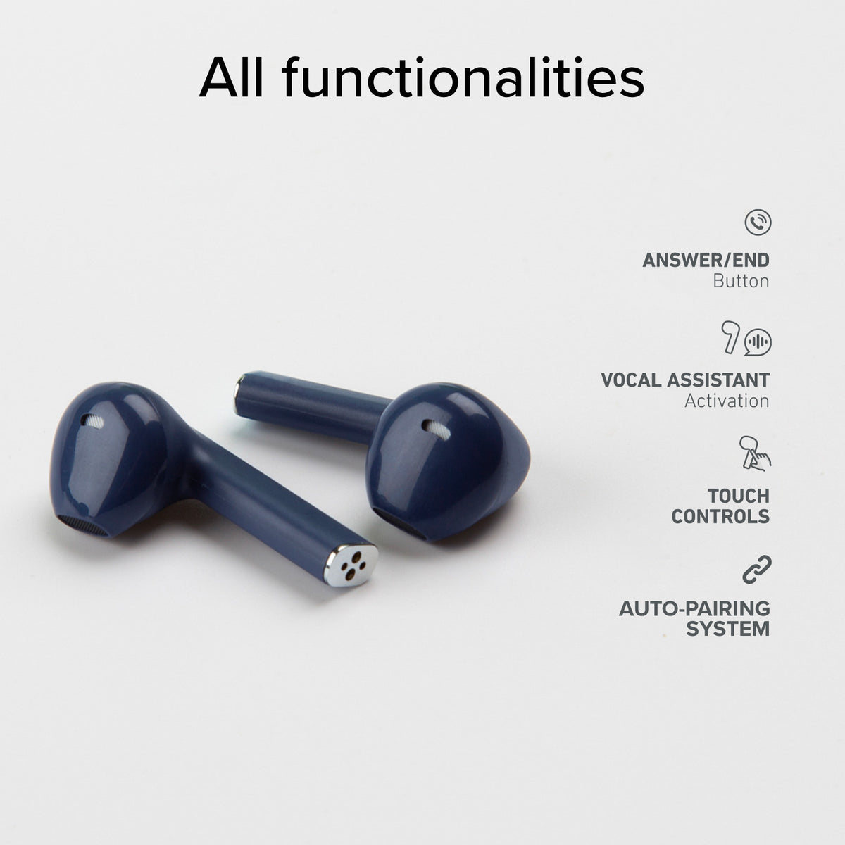 TWS One Color – kabellose Ohrhörer mit True-Wireless-Stereo-Technologie
