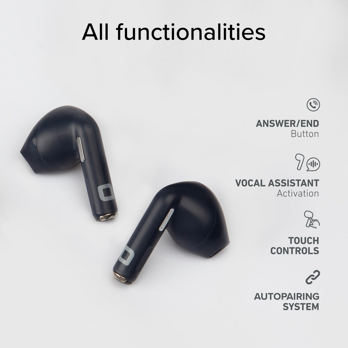 Auriculares TWS semi in-ear