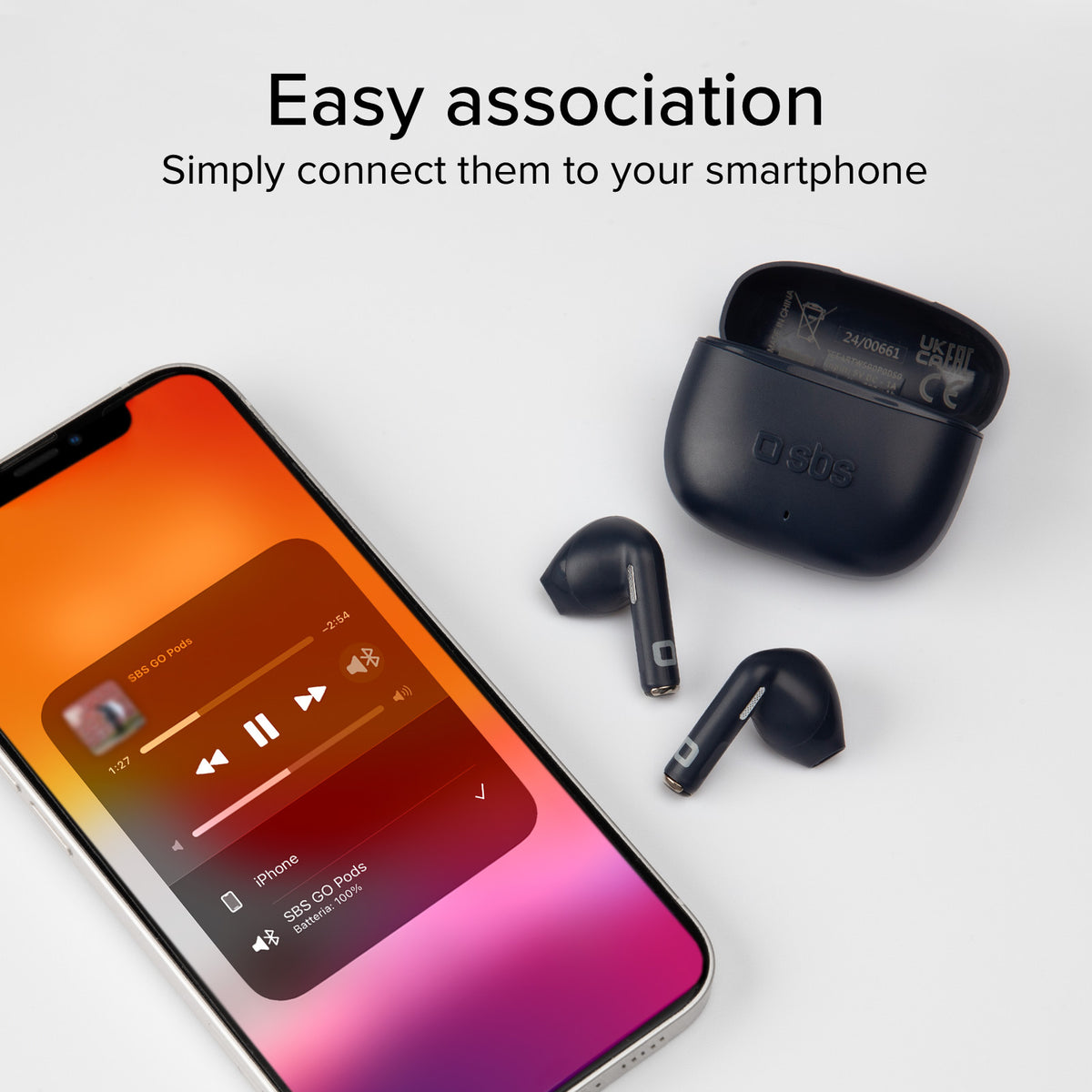 Auriculares TWS semi in-ear