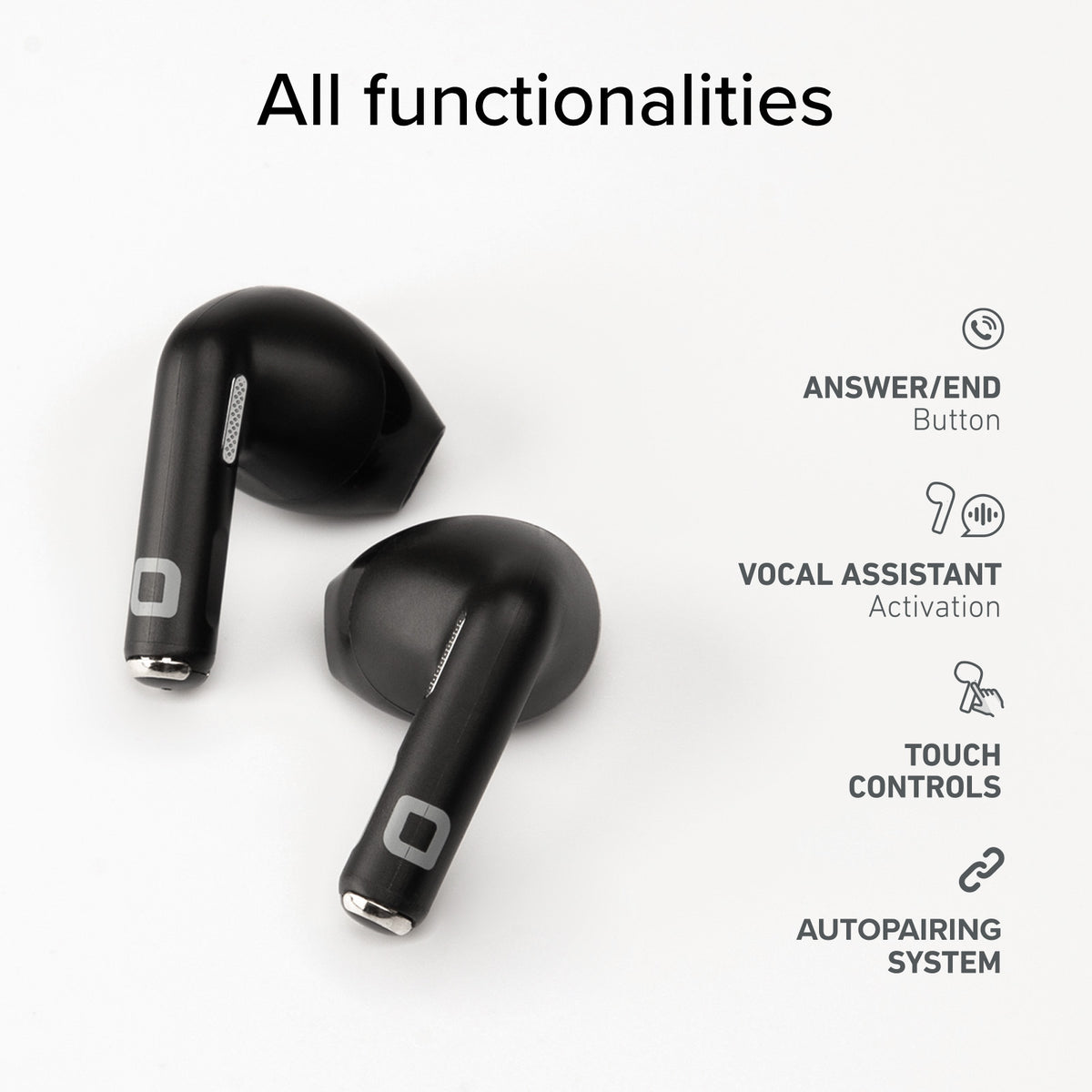Auriculares TWS semi in-ear