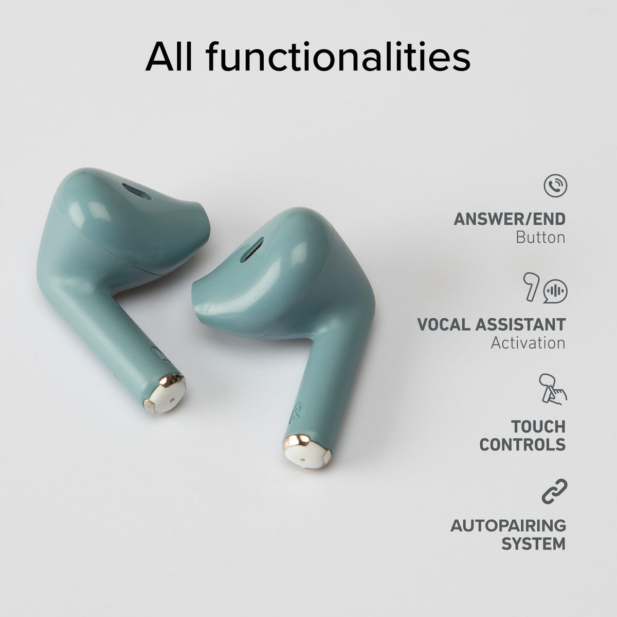 Auriculares TWS semi in-ear
