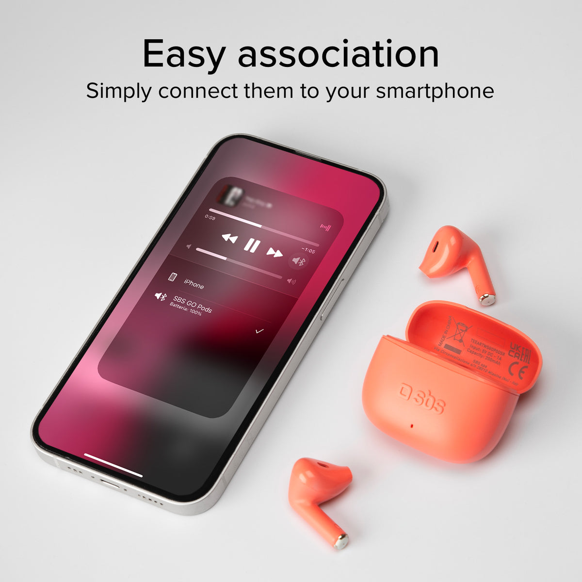 Auriculares TWS semi in-ear