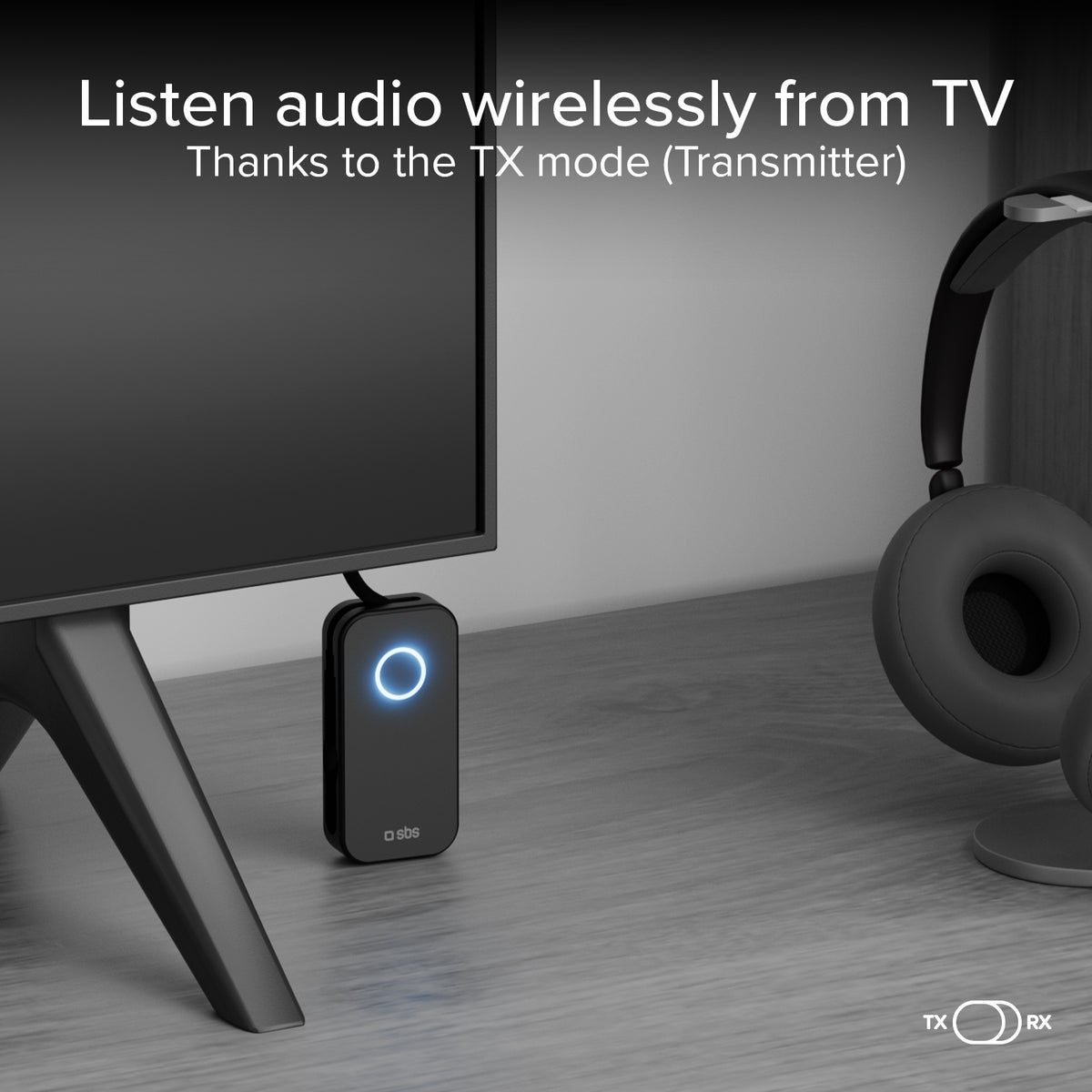 Kabelloser 2-in-1-Audioadapter RX/TX mit universellem 3,5 mm-Klinkenstecker