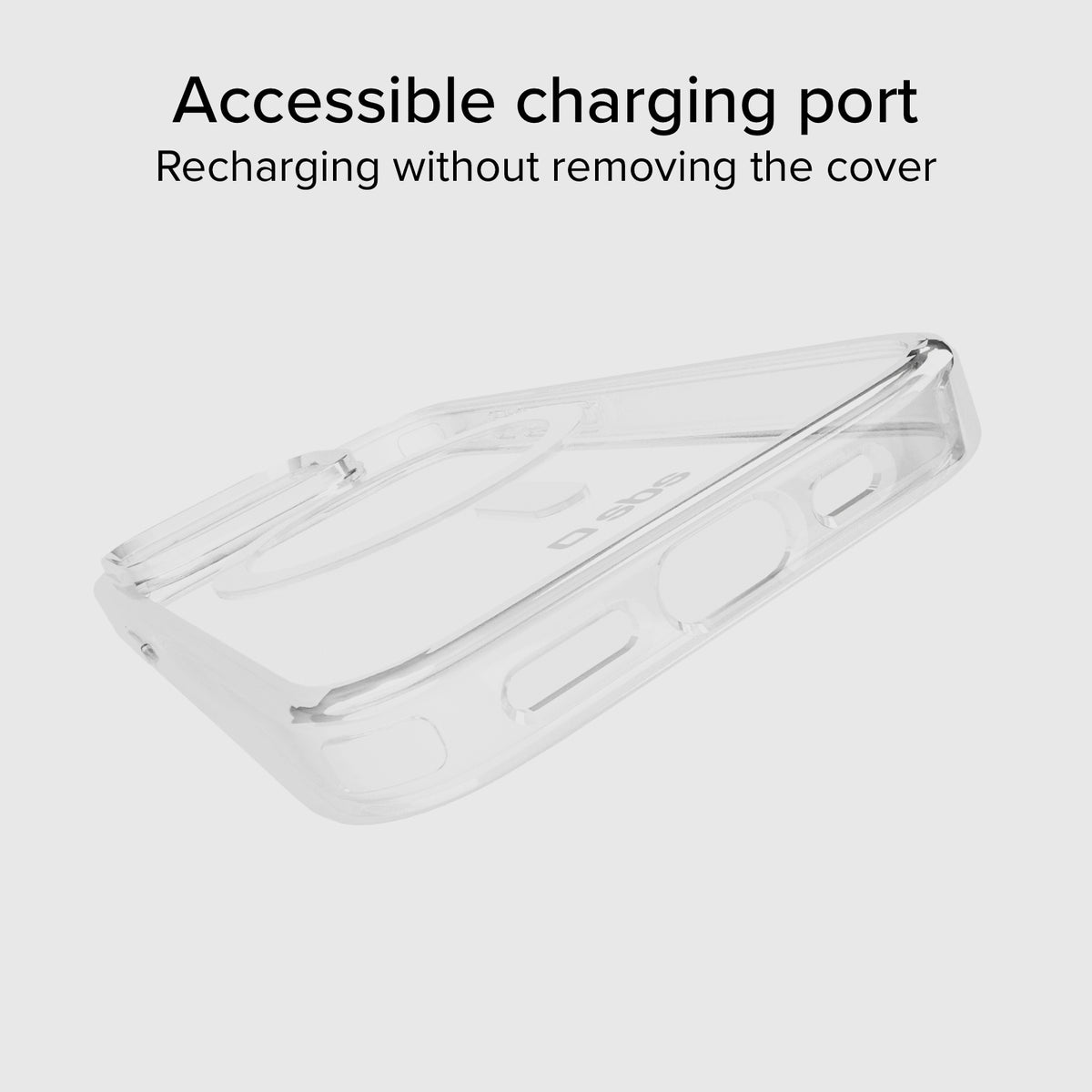 Transparente steife Hülle, kompatibel mit MagSafe-Ladefunktion für iPhone 14/13