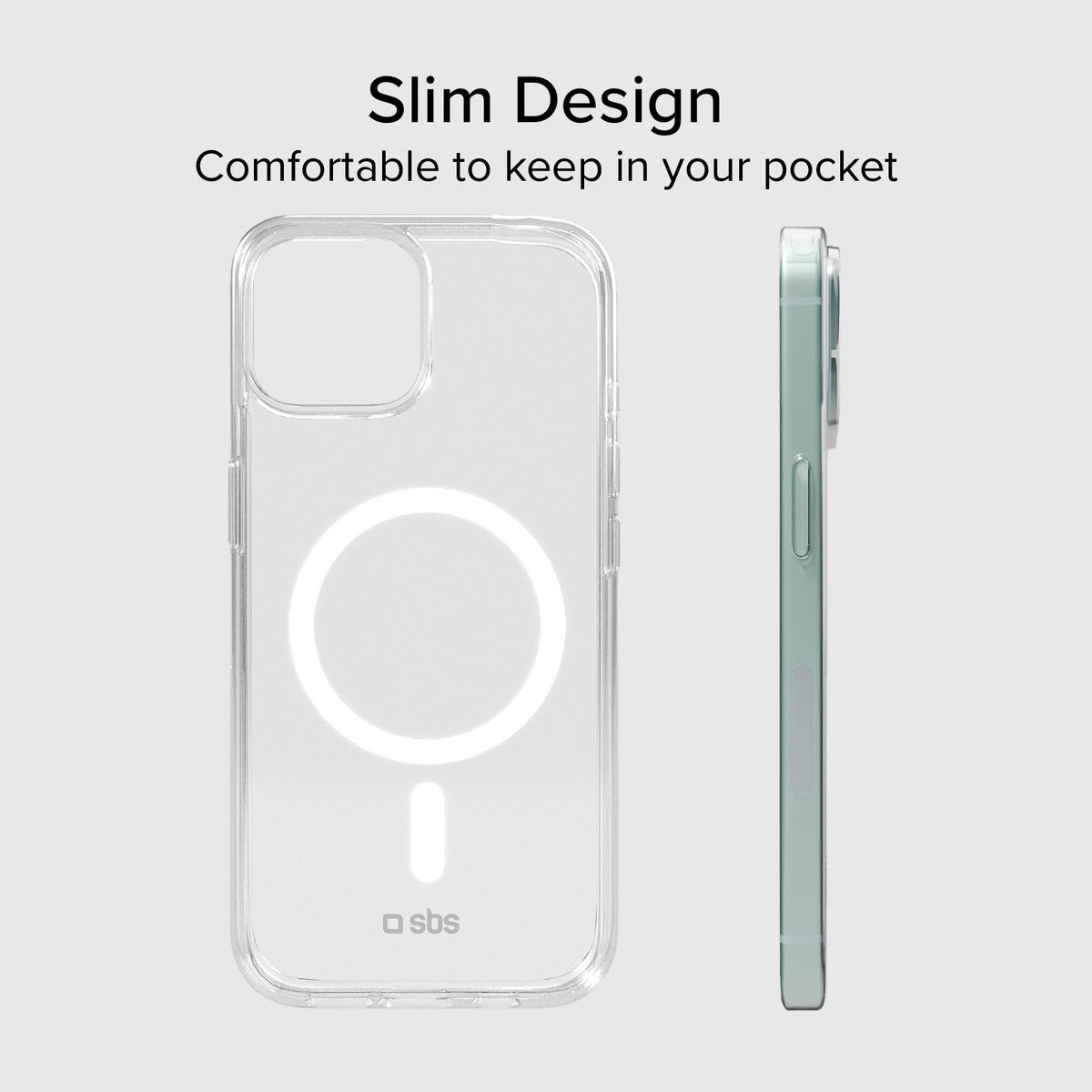 Transparente steife Hülle, kompatibel mit MagSafe-Ladefunktion für iPhone 14/13