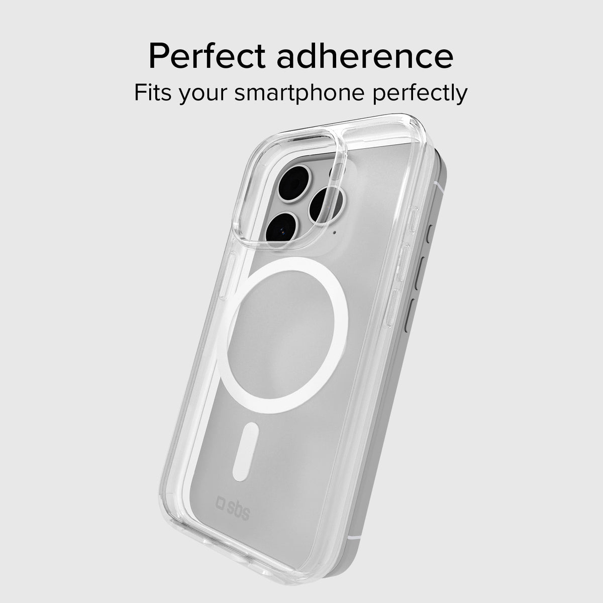 Rigid transparent case compatible with MagSafe charging for iPhone 15 Pro