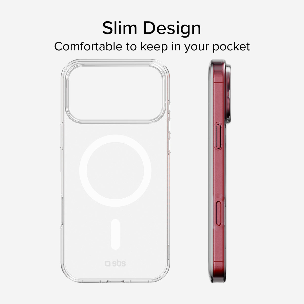 Transparent hard cover compatible with magnetic wireless charging for iPhone 18 Pro Max/17 Pro Max